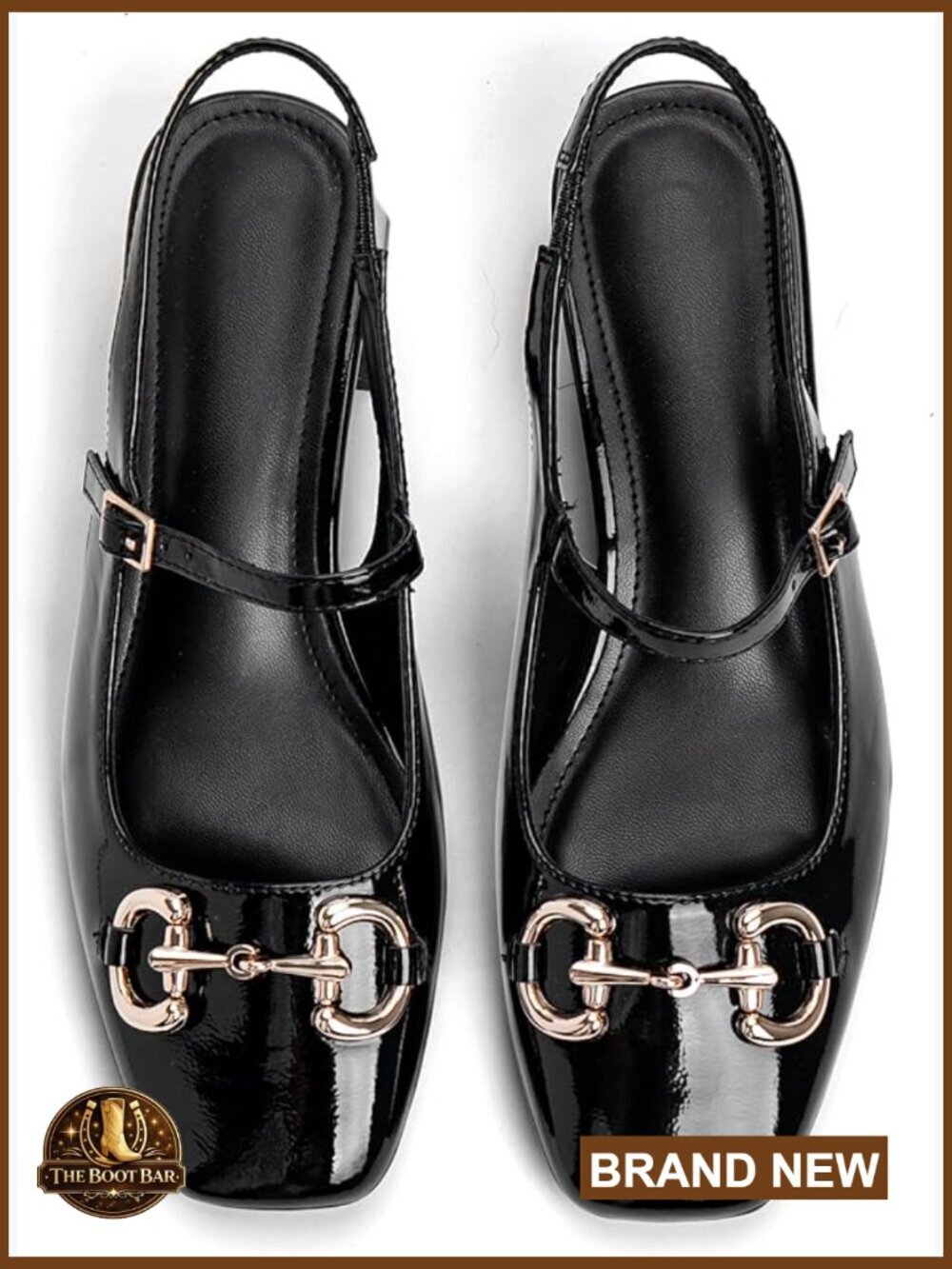 Slingback Pumps Women Square Toe Block Heel Shoes Buckle Ankle Strap Chunky Low